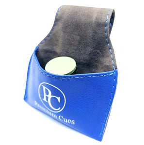 Premium Cues chalk pouch in blue