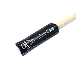 Premium Cues Leather Tip Protector in black