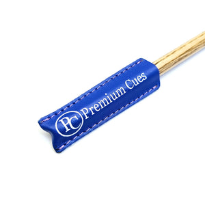 Premium Cues Leather Tip Protector in blue