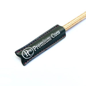 Premium Cues Leather Tip Protector in dark green