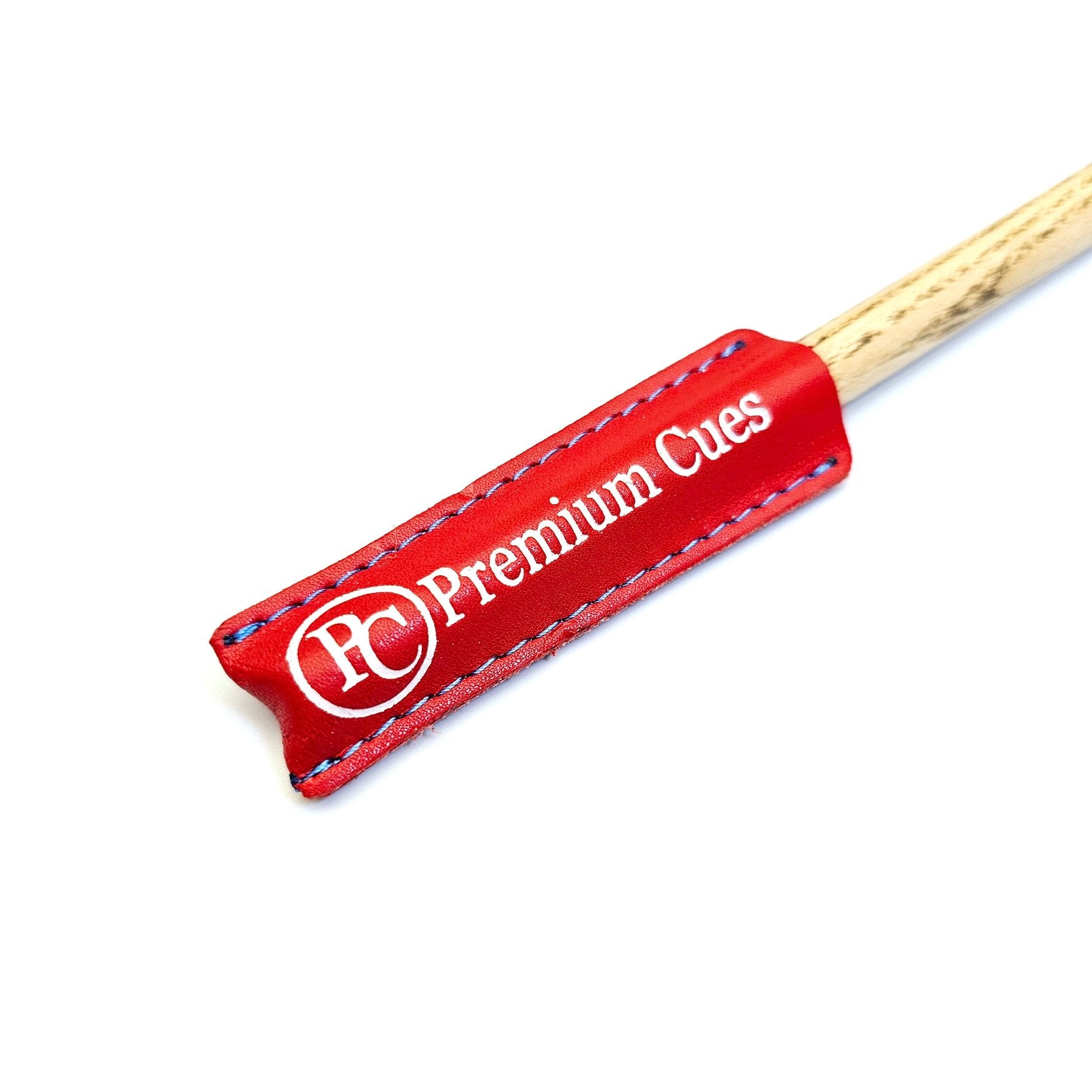 Premium Cues Leather Tip Protector in red