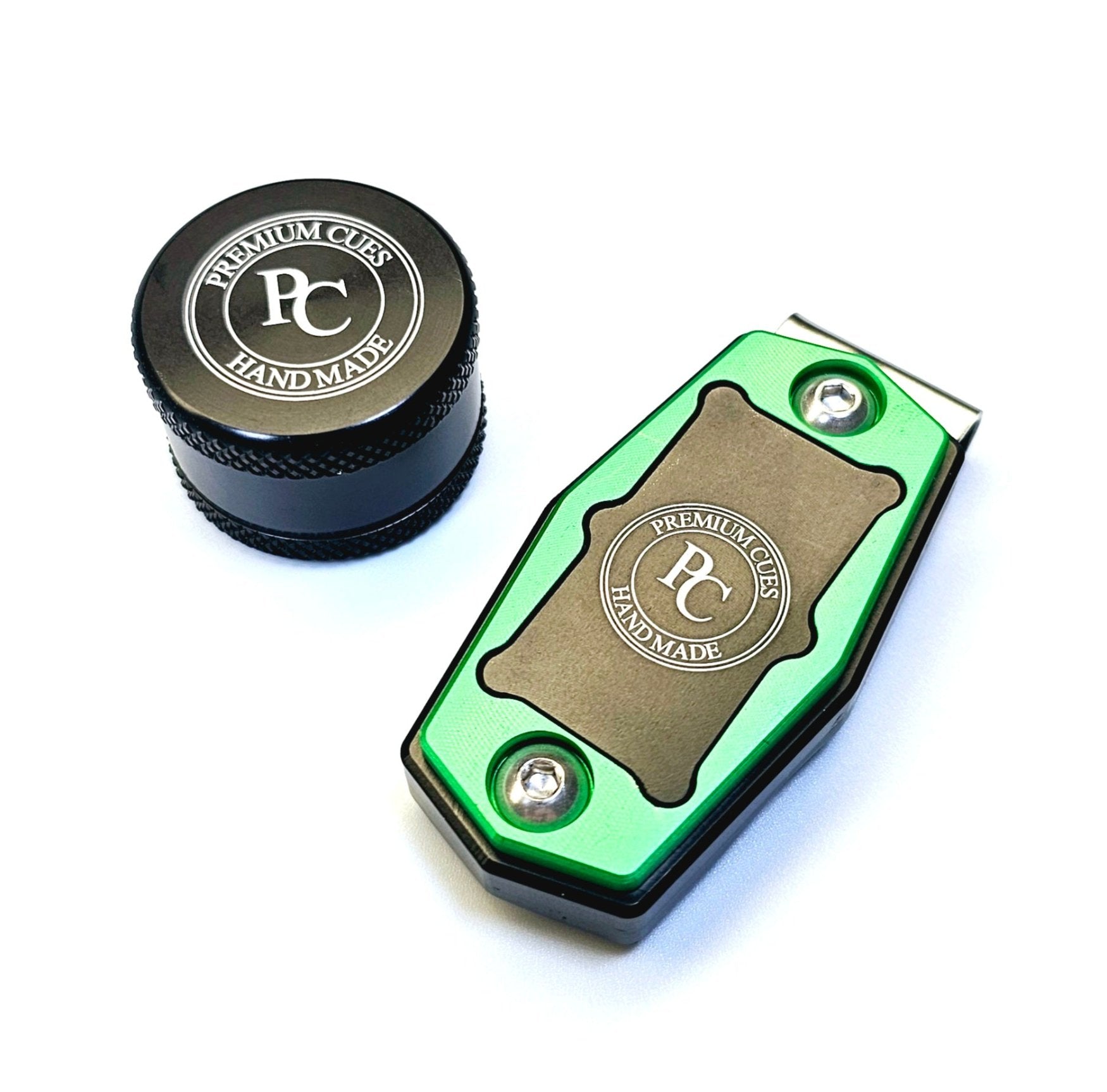 Premium Cues Magnetic Chalk Holder in green