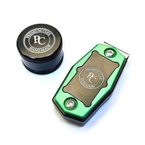 Premium Cues Magnetic Chalk Holder in green
