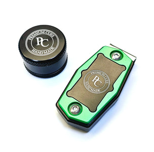 Premium Cues Magnetic Chalk Holder in green