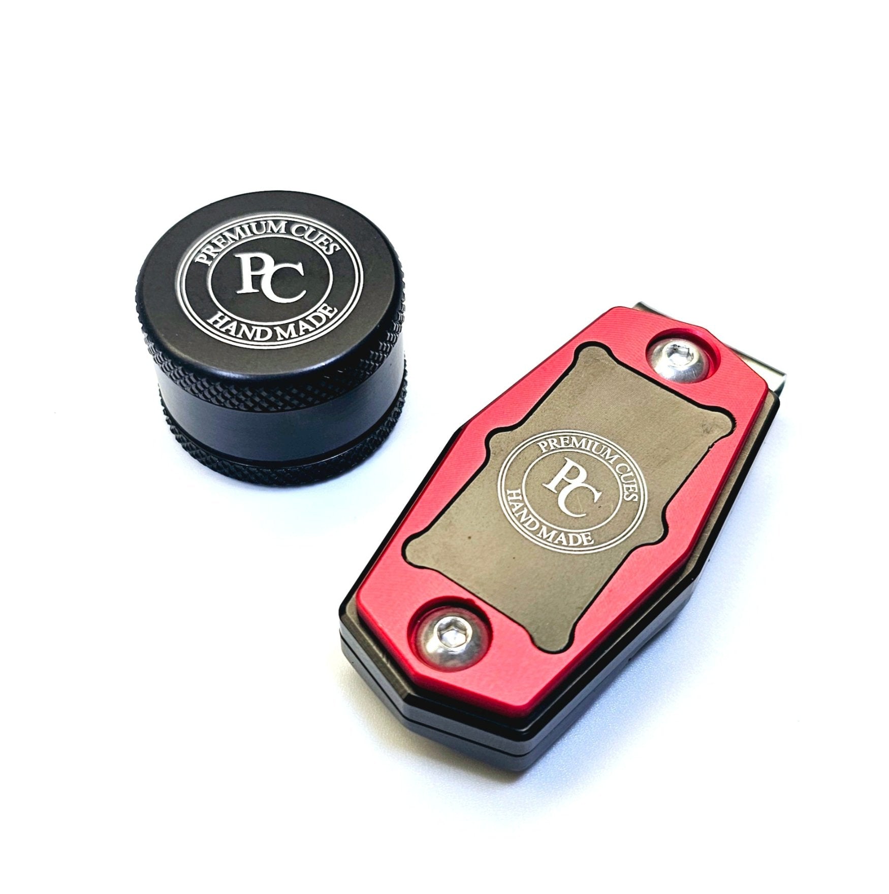 Premium Cues Magnetic Chalk Holder in red