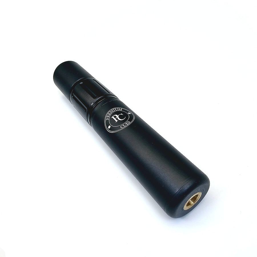 Alomejor 12,6 inch keu-verlenging aluminiumlegering telescopische biljart pool keu extender (zwart