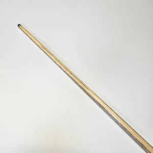 Premium Cues ICON No.009 snooker cue shaft displaying natural ash finish, ideal for smooth and accurate cueing.