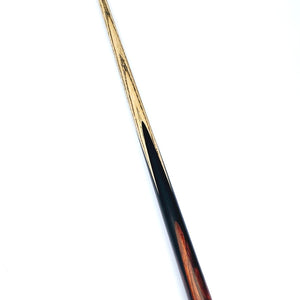 Full-length image of Premium Cues ICON No.015 - One Piece Snooker Cue with ebony and cocobolo butt and ash shaft for professional play.