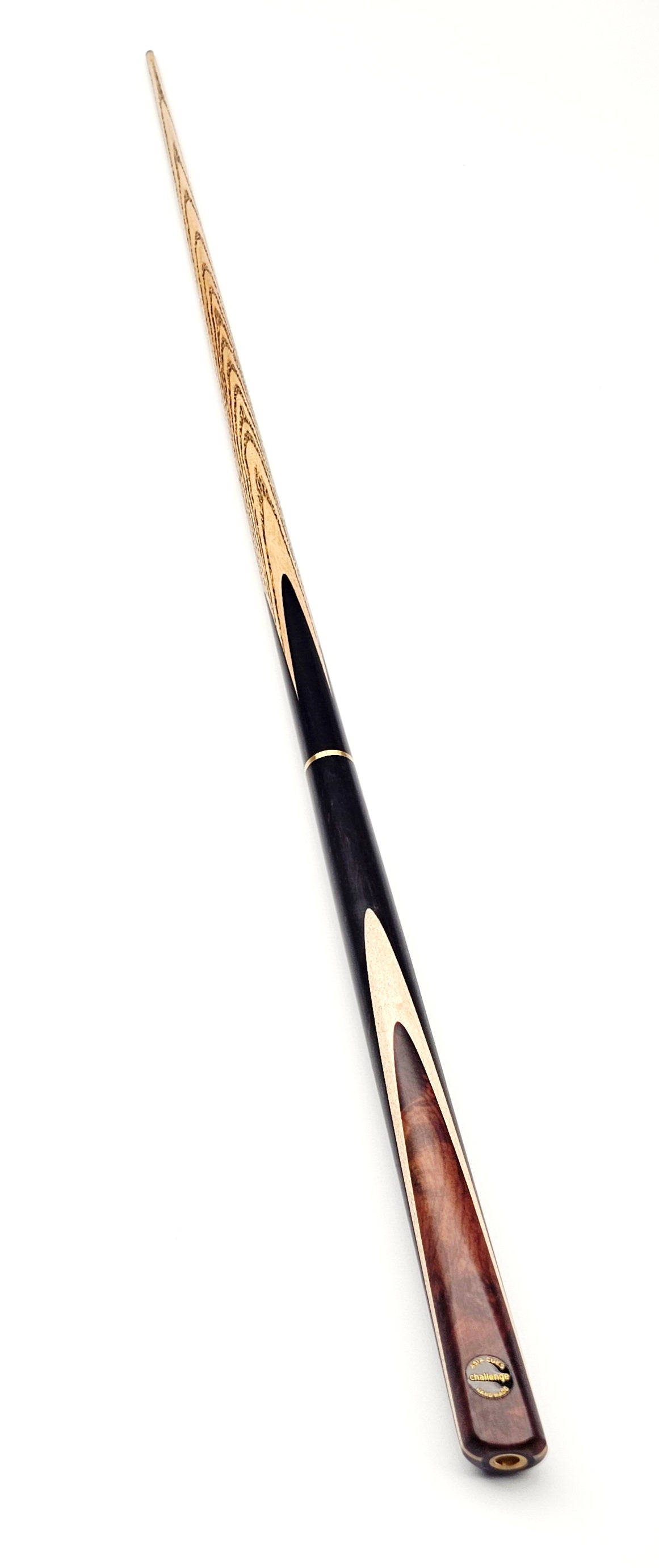 Asia Cues Challenge - 3/4 Jointed Snooker Cue 9.6mm Tip, 17.9oz, 57.5"