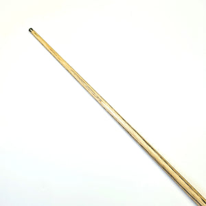 Premium Cues ICON No.014 snooker cue shaft with visible ash grain pattern, crafted for balance and consistent performance in indoor games.