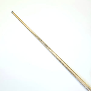 Upper shaft of Premium Cues ICON No.016 - One Piece Snooker Cue showing fine wood grain and smooth finish for enhanced control.