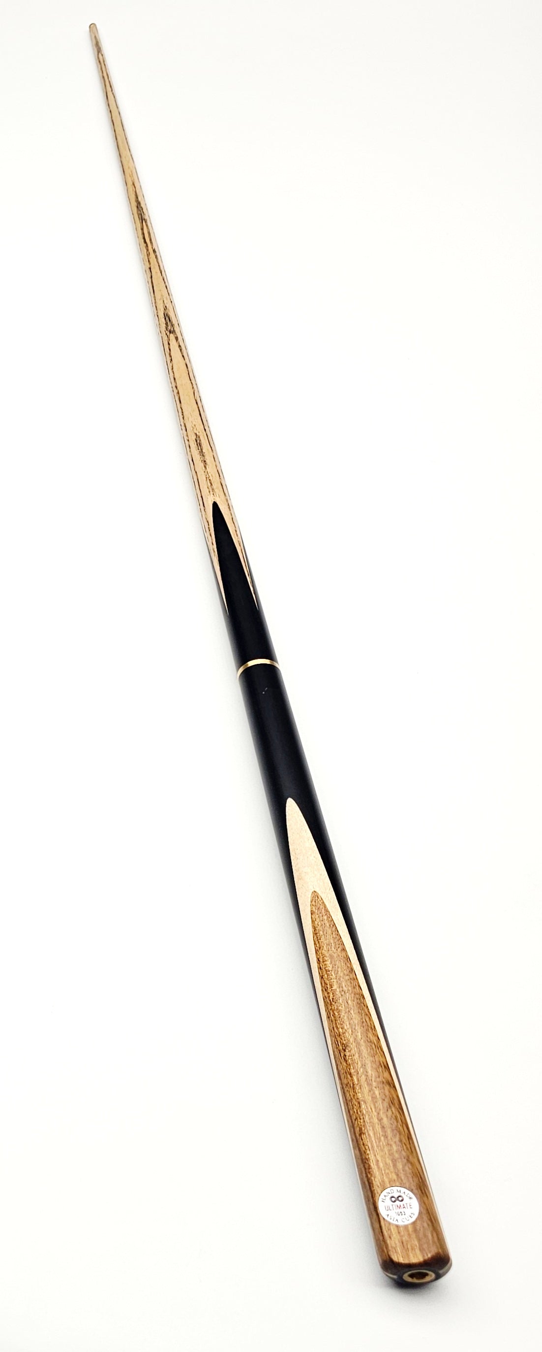Asia Cues Ultimate No.1053 - 3/4 Jointed Snooker Cue 9.8mm Tip, 18.5oz, 57.5"