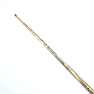 Natural wood grain shaft of Premium Cues ICON No.017 cue, emphasizing handcrafted quality and balance.