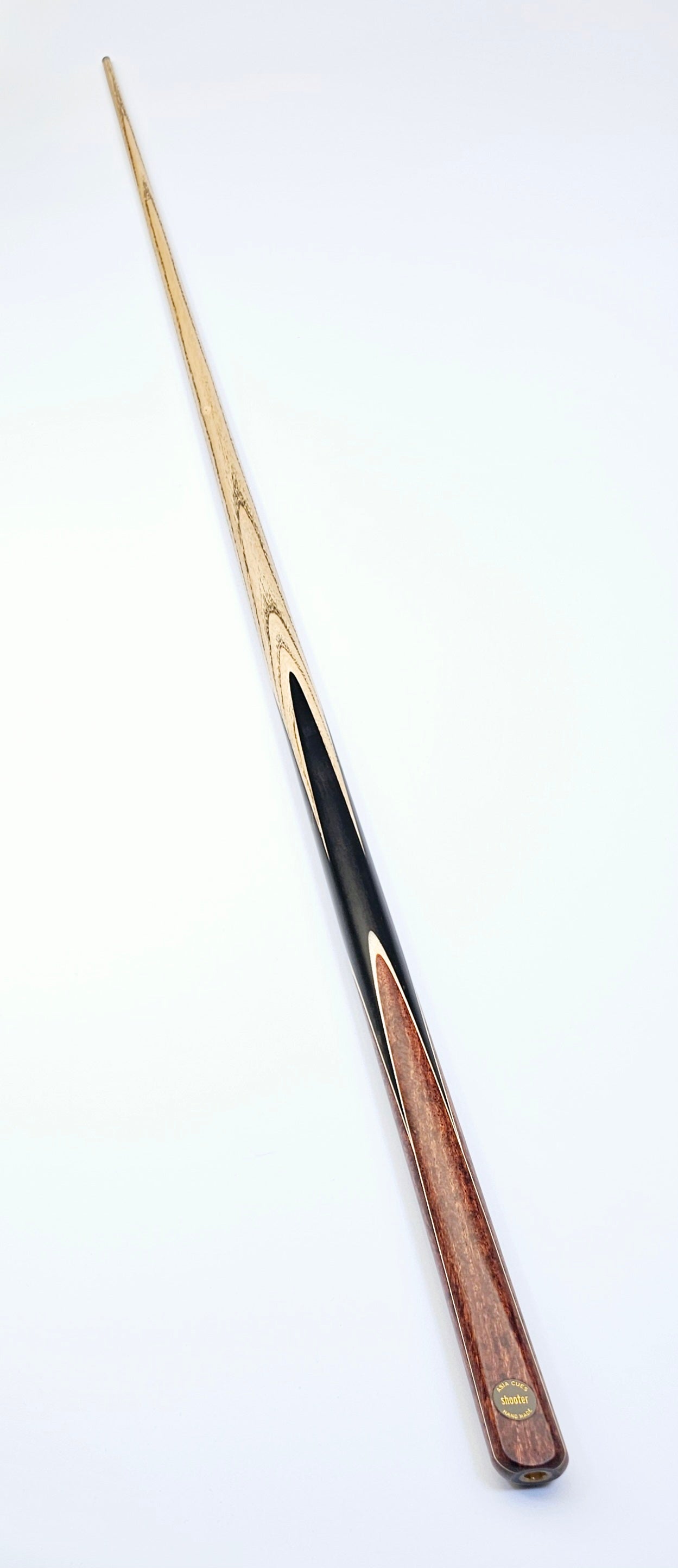 Asia Cues Shooter - One Piece Snooker Cue 9.6mm Tip, 18.6oz, 57.75"