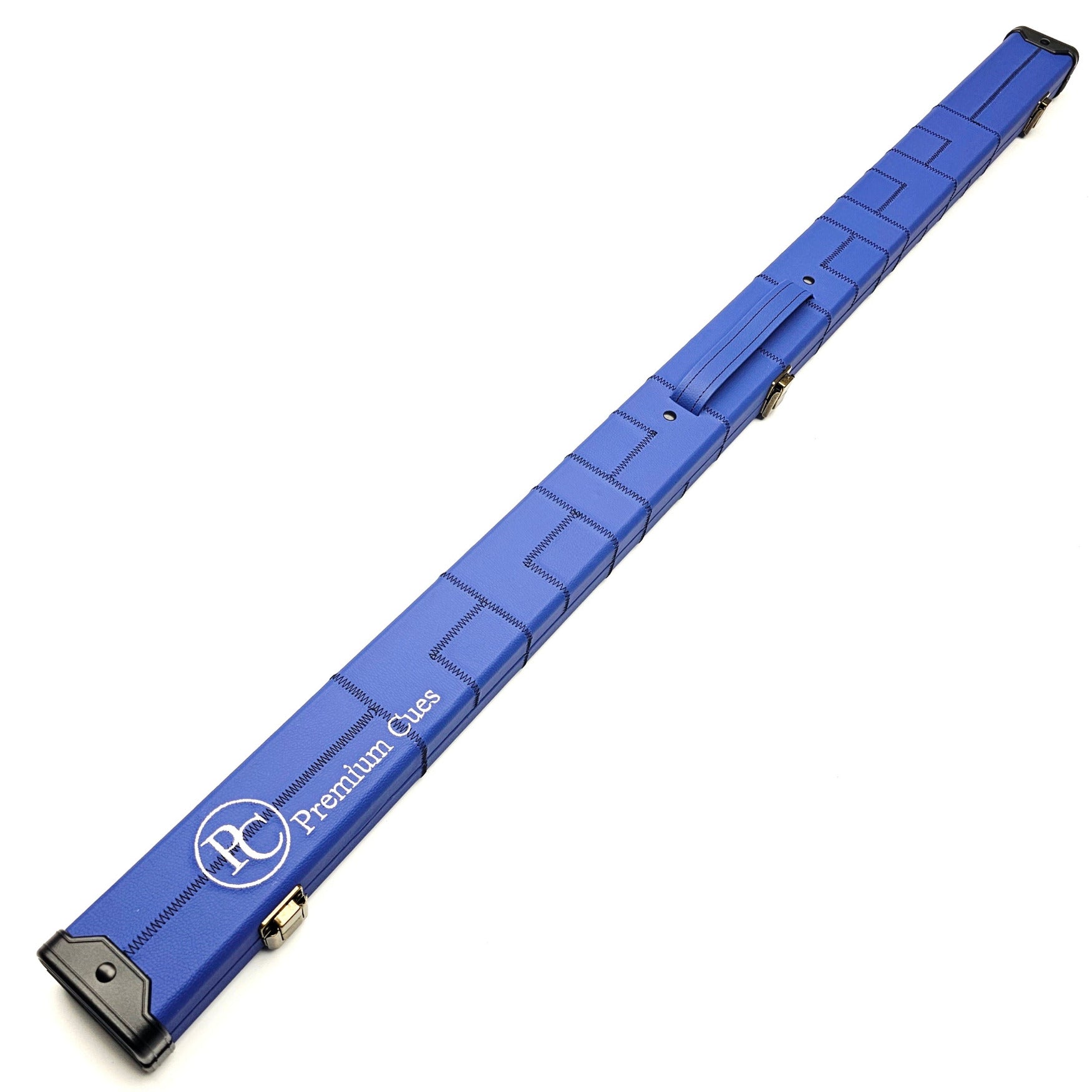 Premium Cues Blue Patchwork Faux Leather 3/4 Cue Case