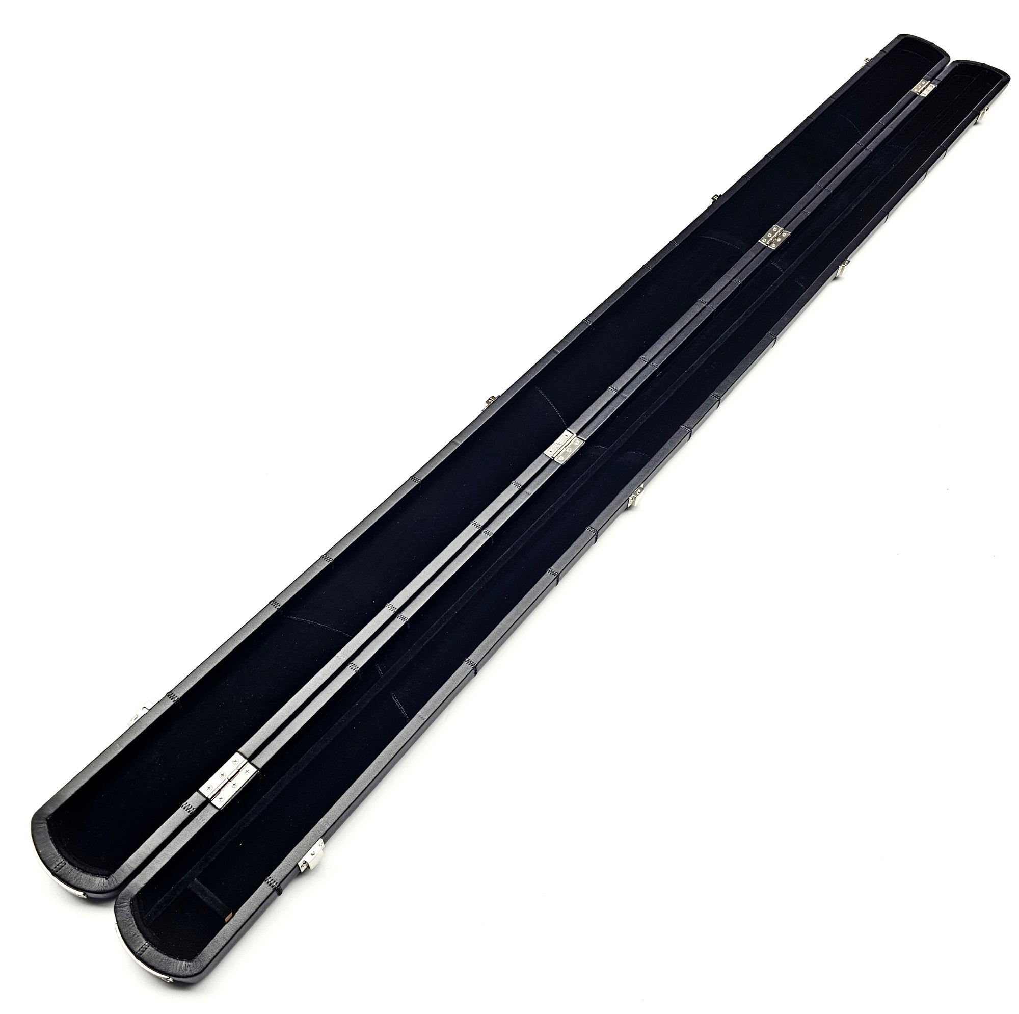 Asia Cues Wide Leather One Piece Cue Case - Black Patchwork