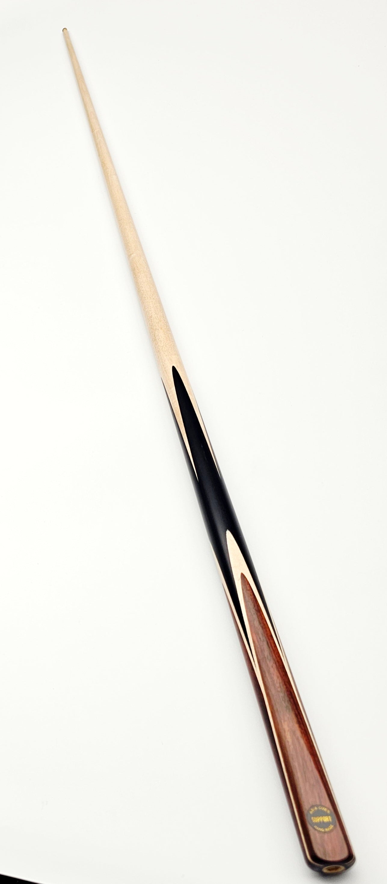 Asia Cues Support - One Piece Snooker Cue 9.6mm Tip, 17.7oz, 57.5"