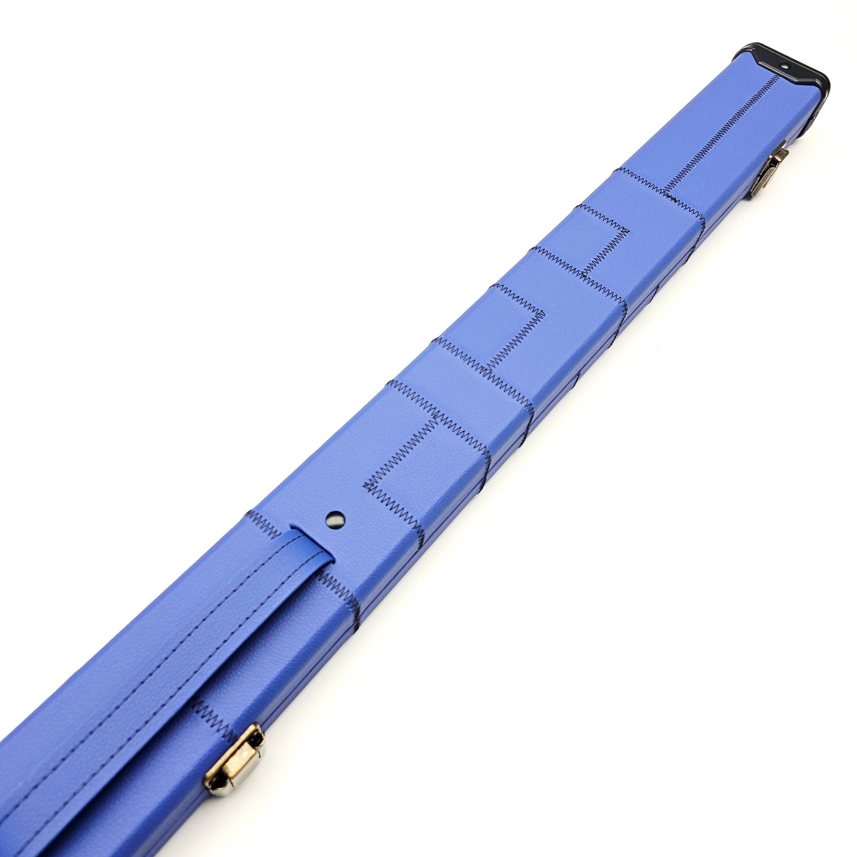 Premium Cues Blue Patchwork Faux Leather 3/4 Cue Case