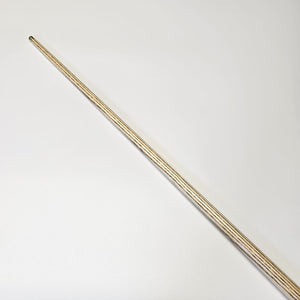 Premium Cues ICON No.001 shaft close-up showing high-grade ash wood, perfect for snooker and pool enthusiasts.