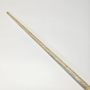 Detailed view of Premium Cues ICON No.011 ash shaft with consistent grain pattern for enhanced control and feel.