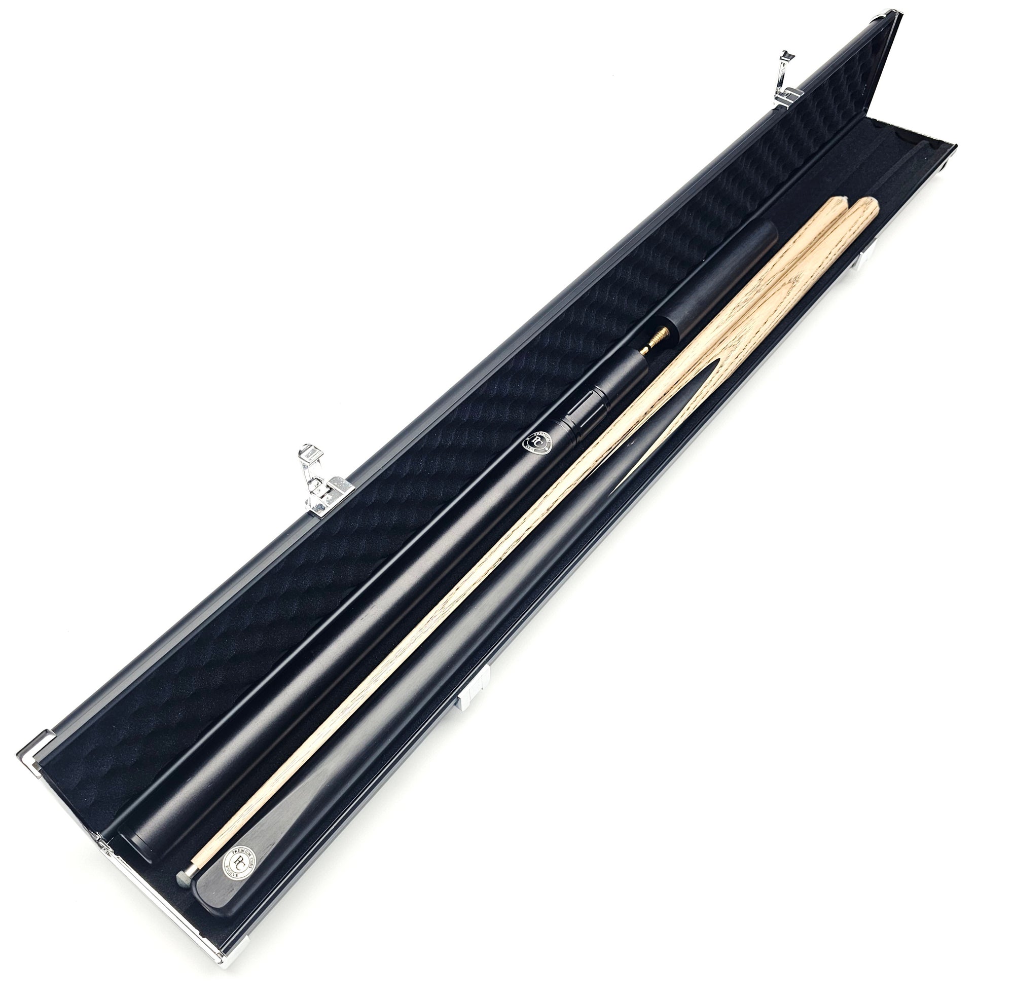 Premium Cues Three Channel Aluminium Two Piece Cue Case