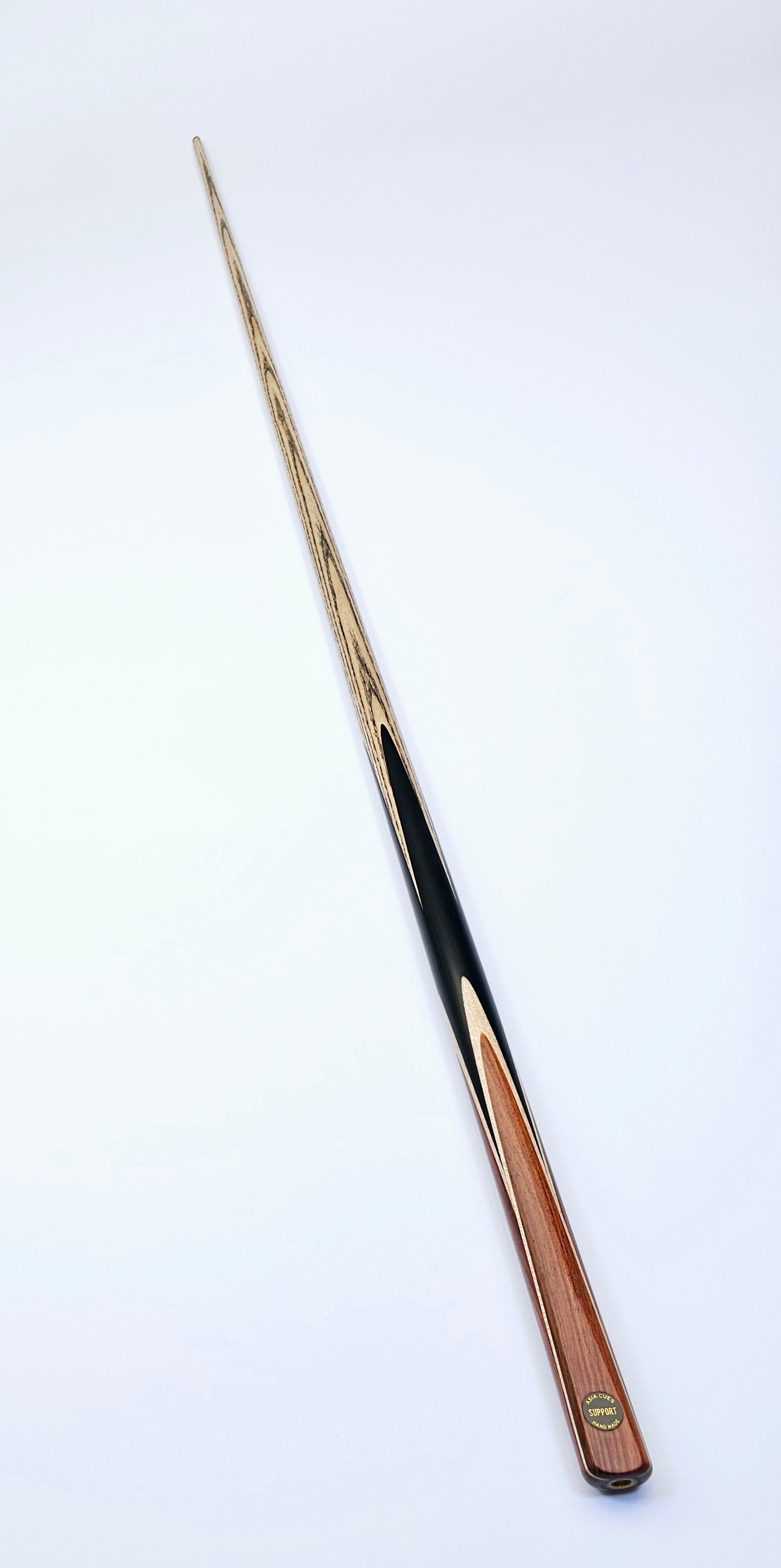 Asia Cues Support - One Piece Snooker Cue 9.5mm Tip, 18oz, 57.25"