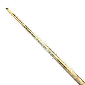 Side view of Premium Cues ICON No.013 snooker cue shaft crafted from high-quality ash for durability and straight cueing performance.