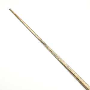 Detailed view of Asia Cues Ultimate No.1053 cue shaft highlighting the straight grain and craftsmanship of the wood.