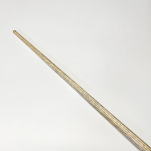 Detailed view of Premium Cues ICON No.005 - One Piece Snooker Cue shaft with visible wood grain, crafted for indoor billiards precision.