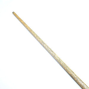 Prestige Cues Green Plate cue shaft with consistent ash grain pattern, designed for professional snooker performance.