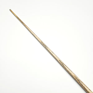 Top section of Asia Cues Signature No.559 snooker cue highlighting the smooth ash shaft and seamless grain alignment for consistent performance.