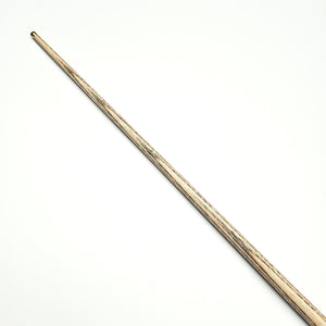 Top section of Asia Cues Signature No.557 snooker cue featuring smooth shaft and detailed wood grain.