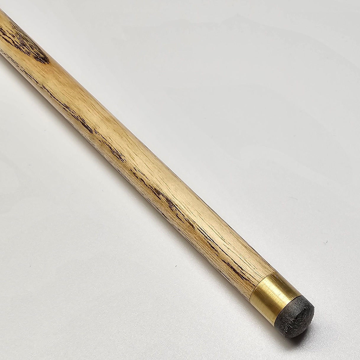 Asia Cues Support - One Piece Snooker Cue  Handmade Ebony Butt. Shaft View