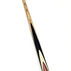 Full view of Asia Cues Signature No.559 one piece snooker cue, 57.5 inches long with 9.3mm tip and 18.5oz weight, ideal for precision shots.