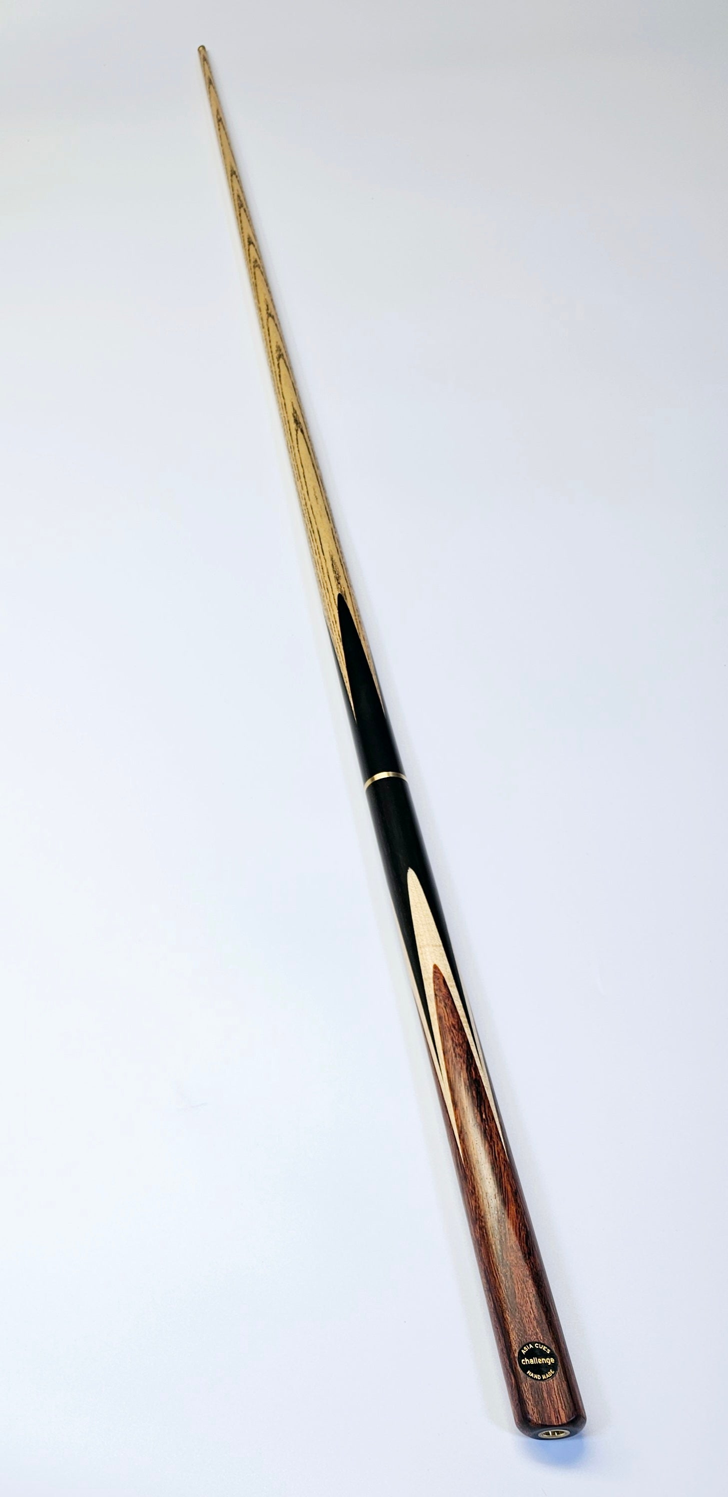 Asia Cues Challenge - 3/4 Jointed Snooker Cue 9.5mm Tip, 18.1oz, 57"