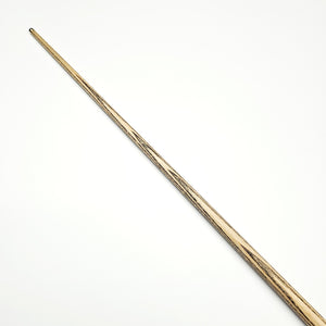 Top section of Asia Cues Signature No.560 snooker cue showing smooth ash shaft with fine grain, designed for precision and control.