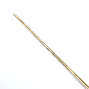 Premium Cues ICON No.016 snooker cue shaft with detailed wood grain pattern, ideal for indoor billiards enthusiasts.
