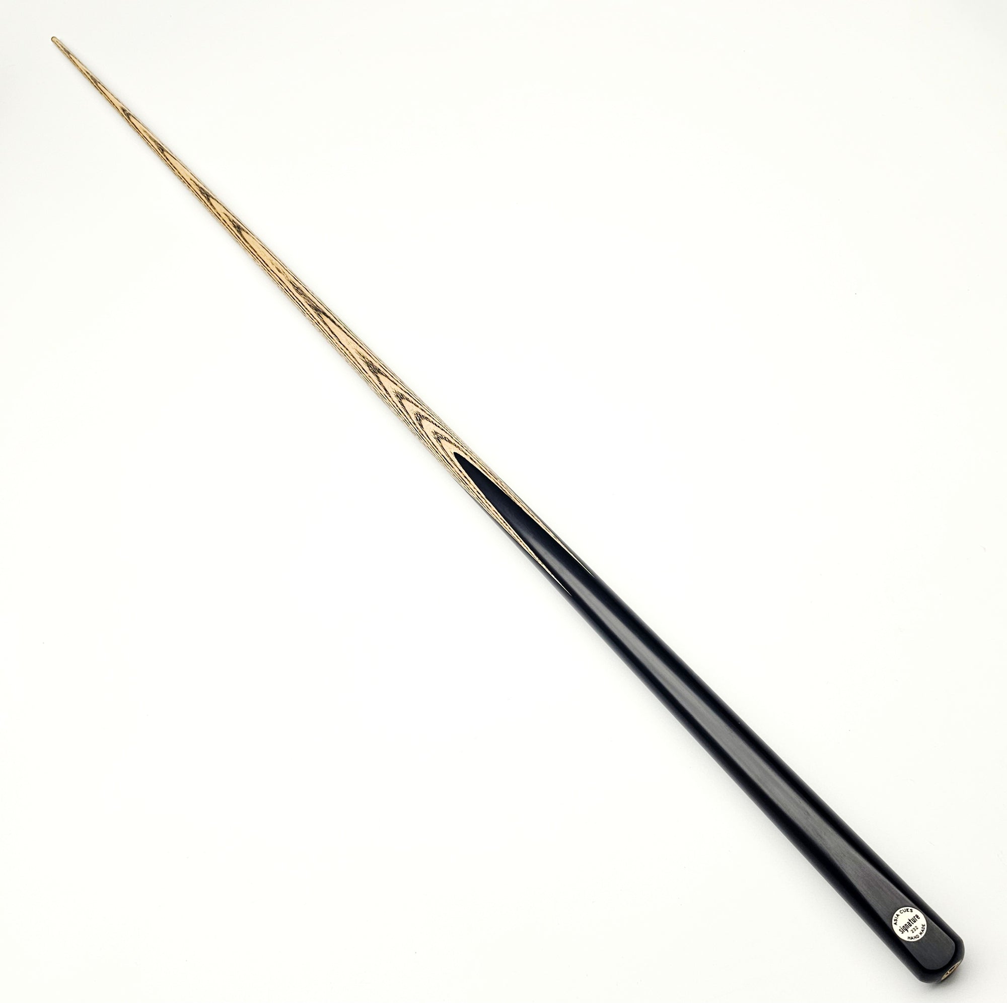 Asia Cues Signature No.232 - One Piece Pool Cue 8.5mm Tip, 17.2oz, 57.5"