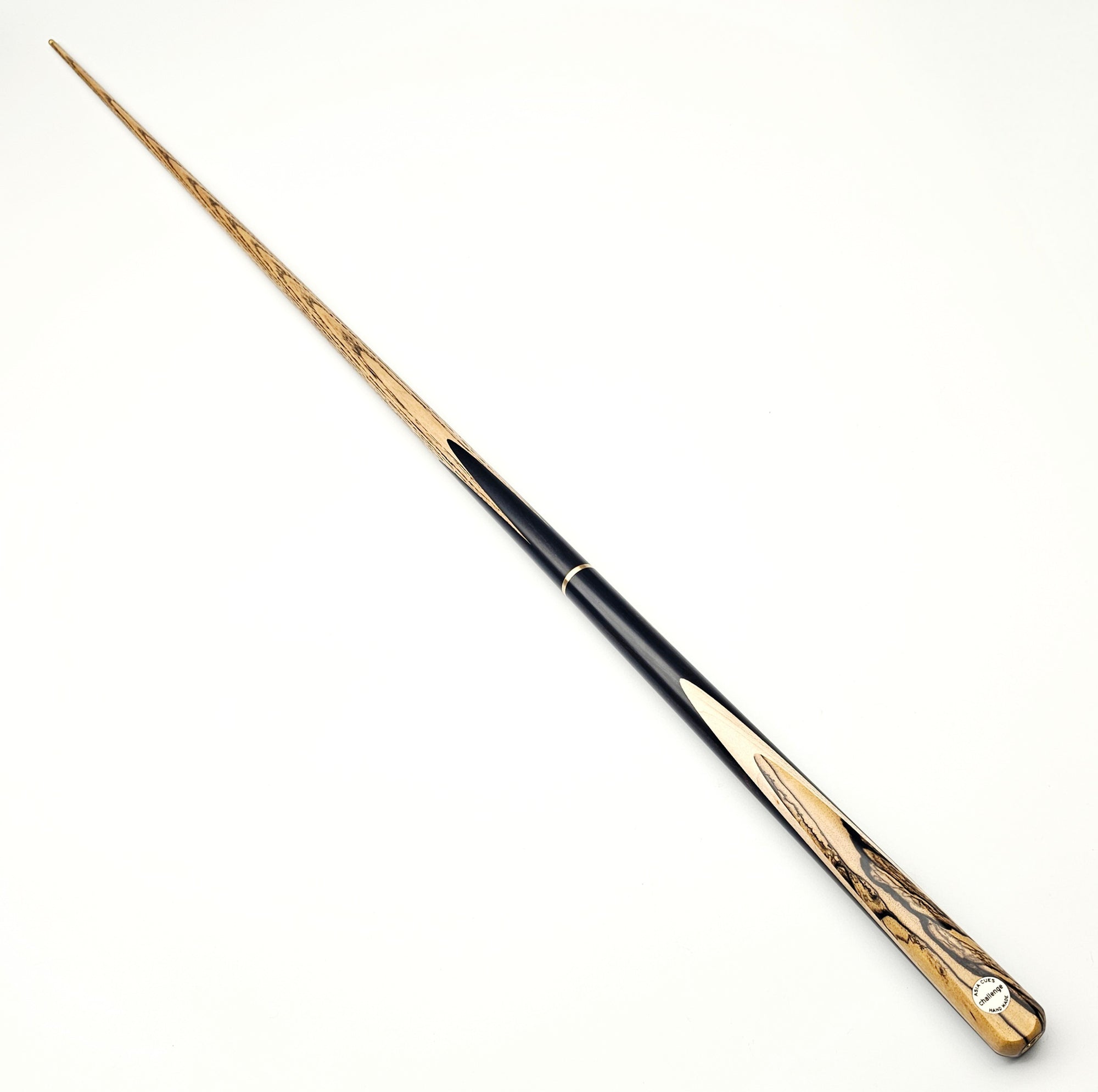 Asia Cues Challenge - 3/4 Jointed Pool Cue 8.5mm Tip, 18oz, 57.5"