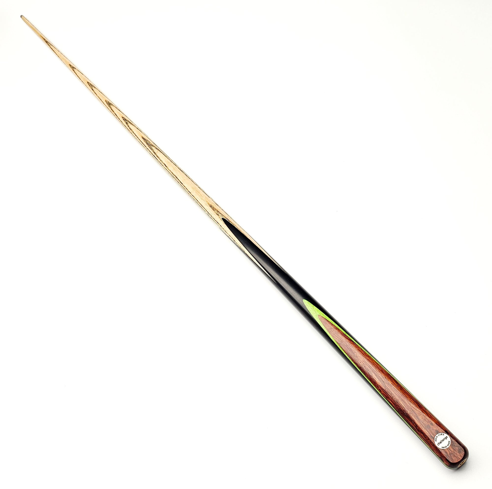 Asia Cues Challenge - One Piece Snooker Cue 9.5mm Tip, 18.4oz, 57.5"