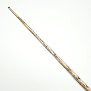Top section of Asia Cues Challenge pool cue featuring natural wood grain and 8.7mm cue tip for accurate billiards shots.