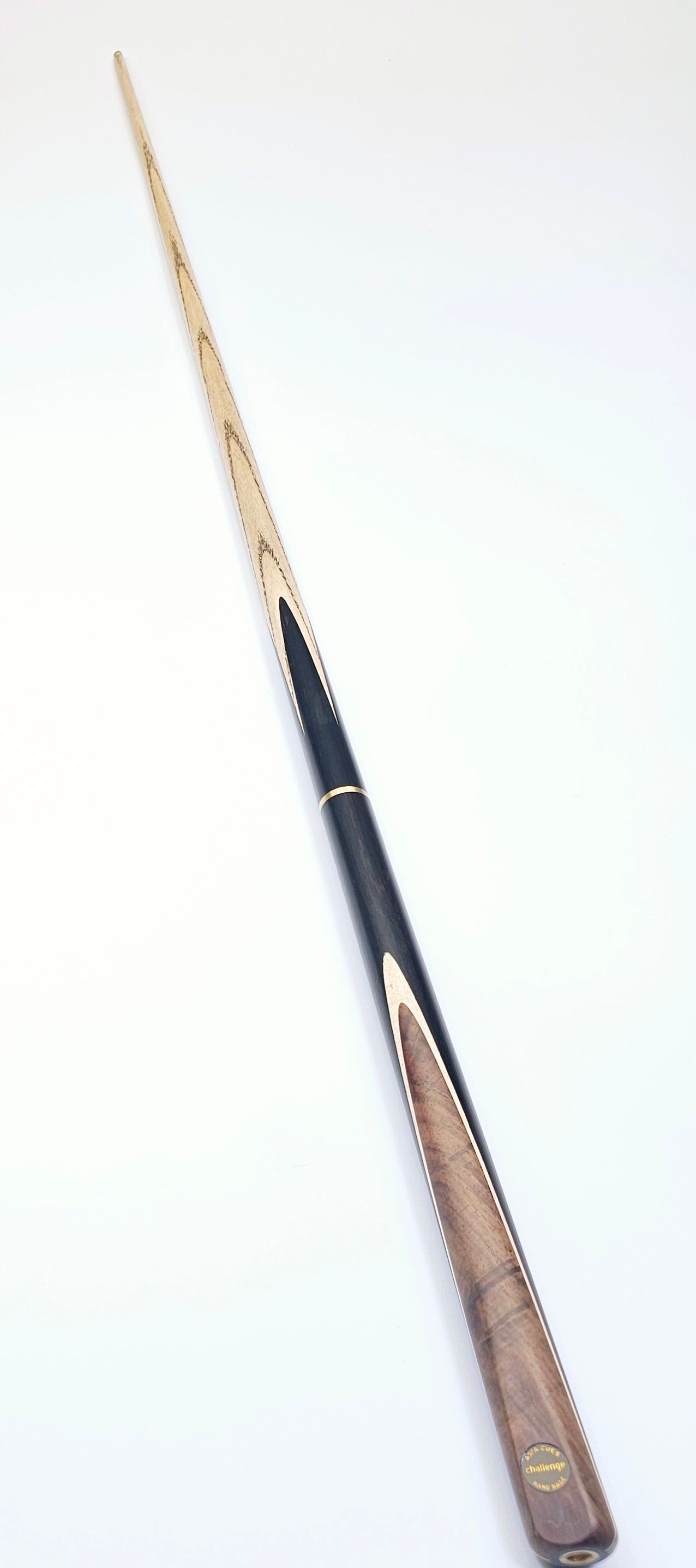 Asia Cues Challenge - 3/4 Jointed Snooker Cue 9.4mm Tip, 19.6oz, 57.5"