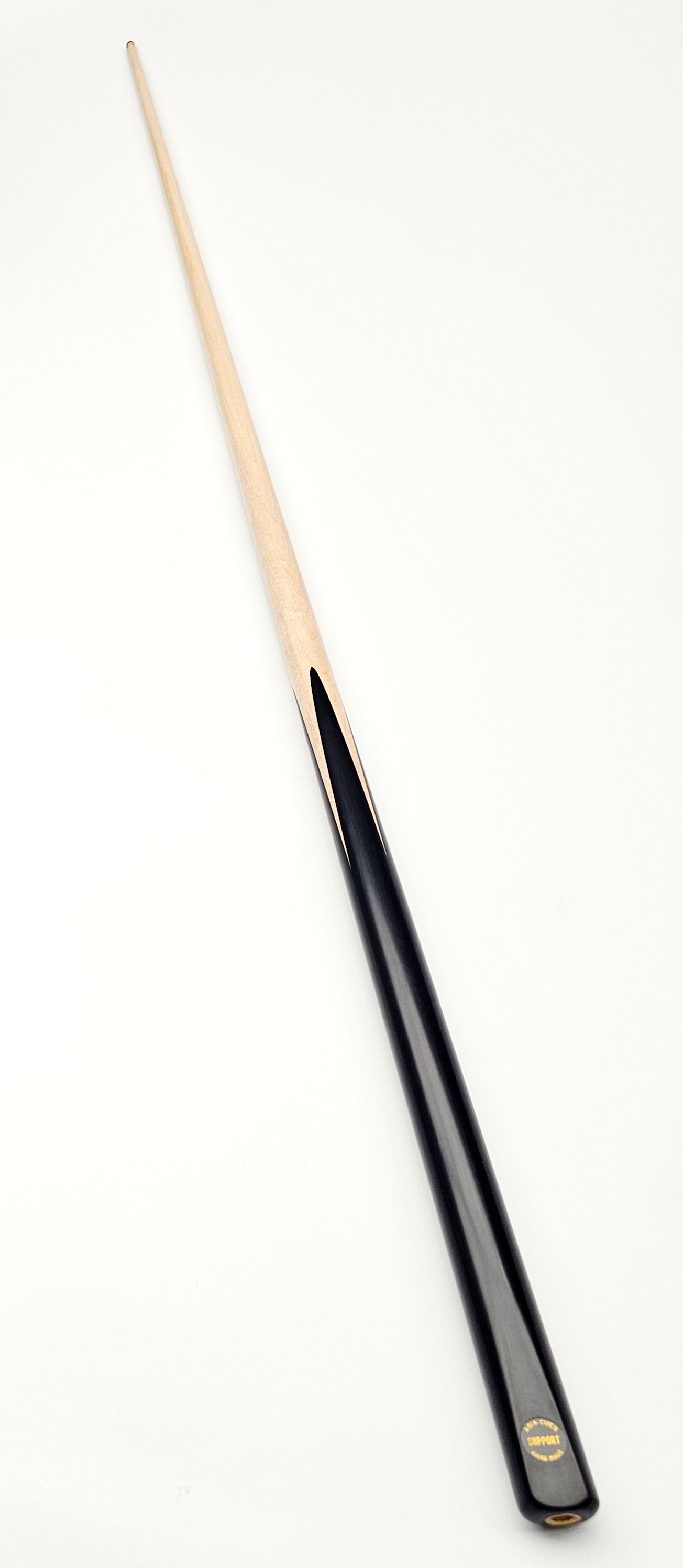 Asia Cues Support - One Piece Snooker Cue 9.7mm Tip, 17.9oz, 57.5"