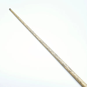 Premium Cues ICON No.026 cue shaft with light wood tone and dark streaks, engineered for smooth cue action and consistent shots.