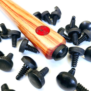 Nylon Cue Butt Protector - Premium Cues accessory with durable black screw-on protectors, fits most cue brands except Peradon, Cannon, Powerglide.