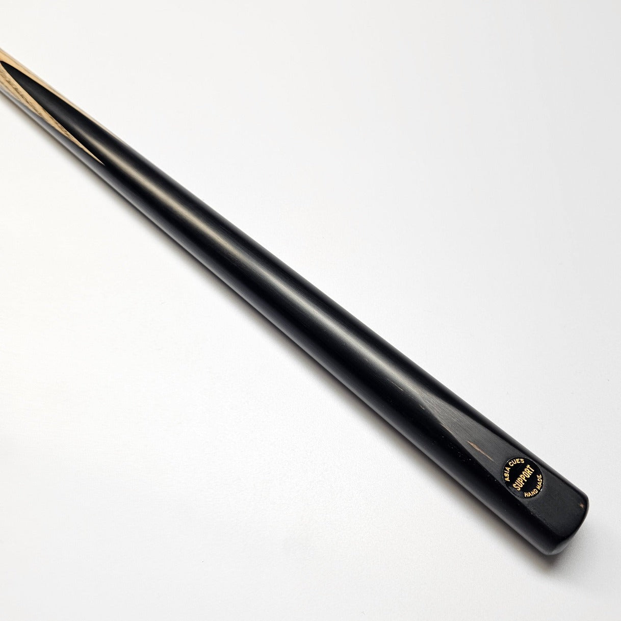 Asia Cues Support - One Piece Snooker Cue 9.4mm Tip, 17.5oz, 57.5"