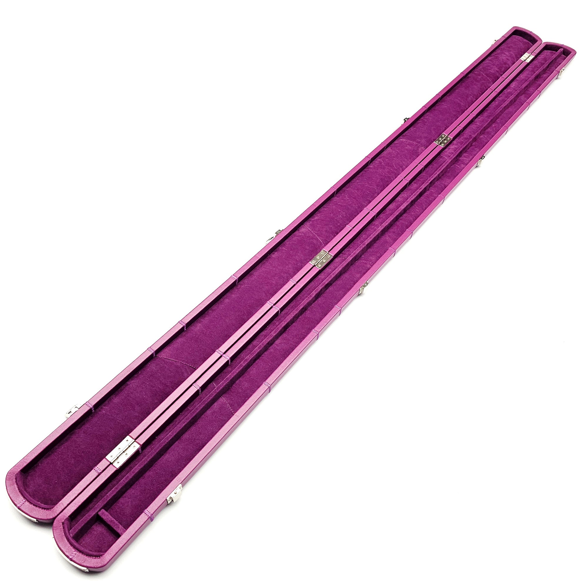 Asia Cues Wide Leather One Piece Cue Case - Purple Patchwork