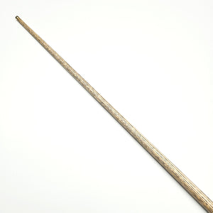 Asia Cues Ultimate No.1053 snooker cue shaft showing consistent wood grain and professional-grade construction.