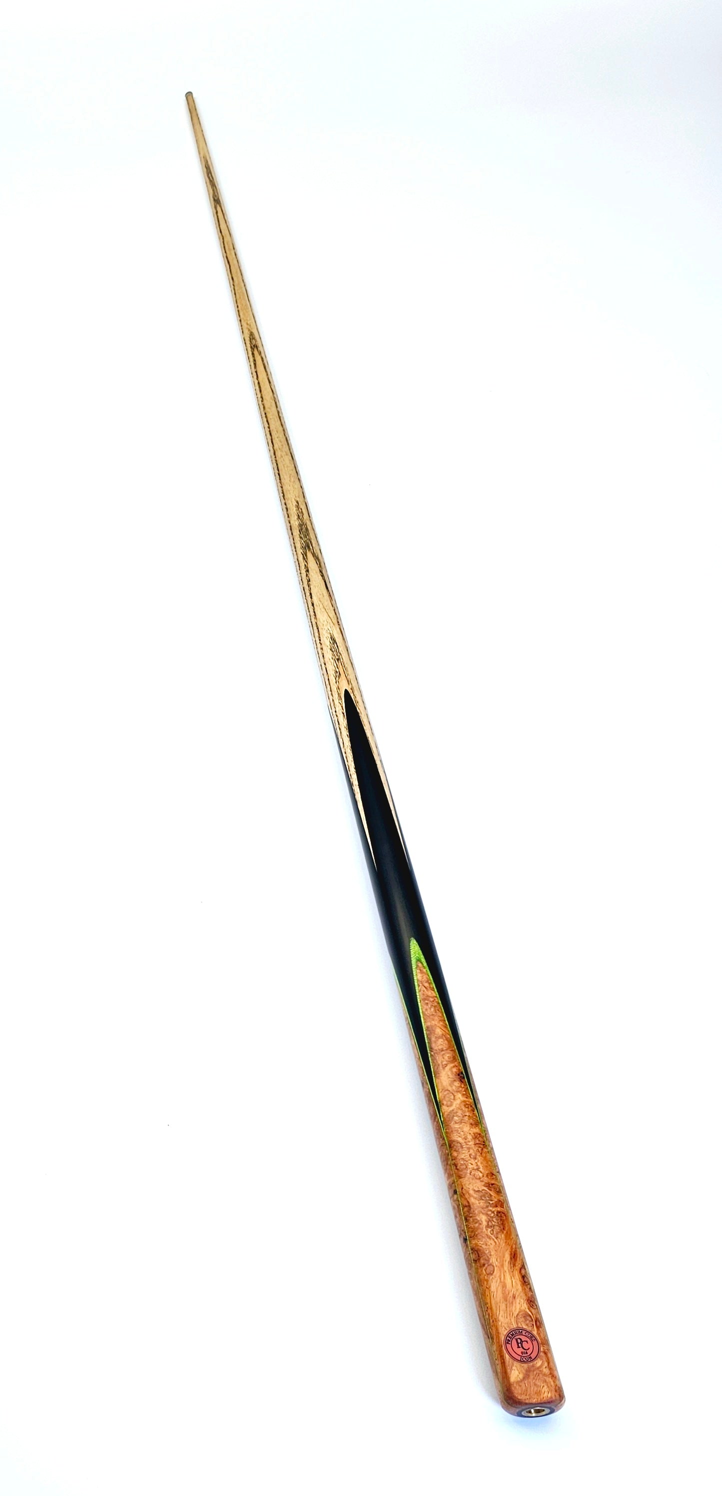 Queue de billard Premium Cues ICON No.016 - Queue de billard monobloc avec pointe de 9,5 mm, 18 oz, 57,75"