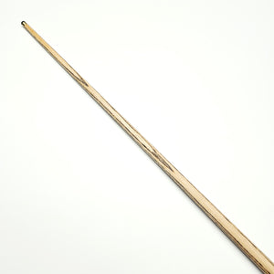 Asia Cues Shooter snooker cue shaft in ash wood, showcasing natural grain and straight taper for professional gameplay.